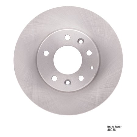 DYNAMIC FRICTION CO Brake Rotor, Front, 600-80038 600-80038